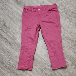 a.n.a Pink Ankle Cropped Jeans